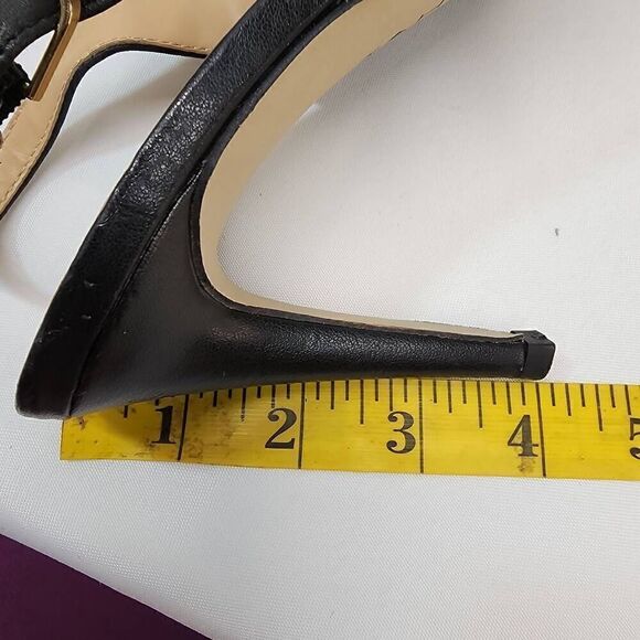 Tahari Size 9 Women's Black Leather Pointy Toe 4" Heel K - Picture 9 of 10
